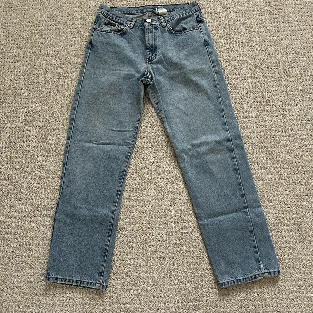 Vintage Calvin Klein Classic Blue Denim Straight Leg Jeans Size 8 No Stretch